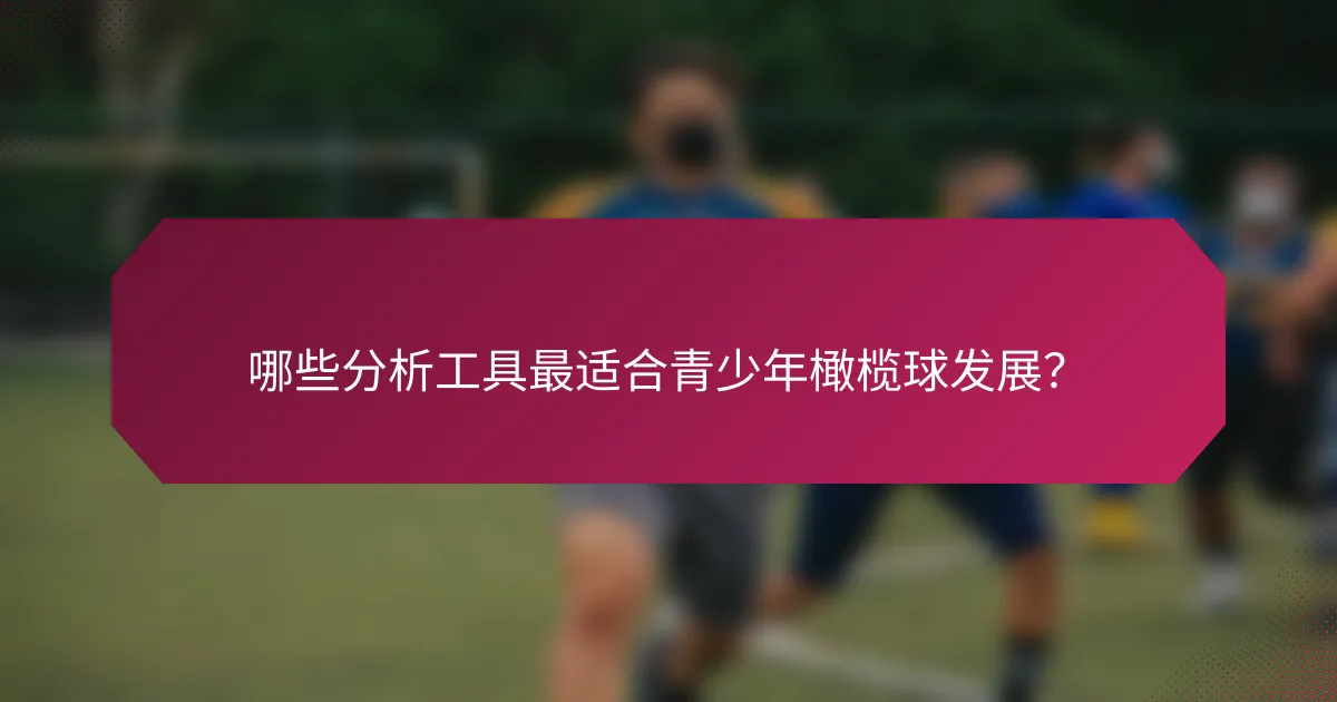 哪些分析工具最适合青少年橄榄球发展?