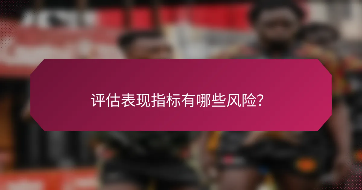评估表现指标有哪些风险?