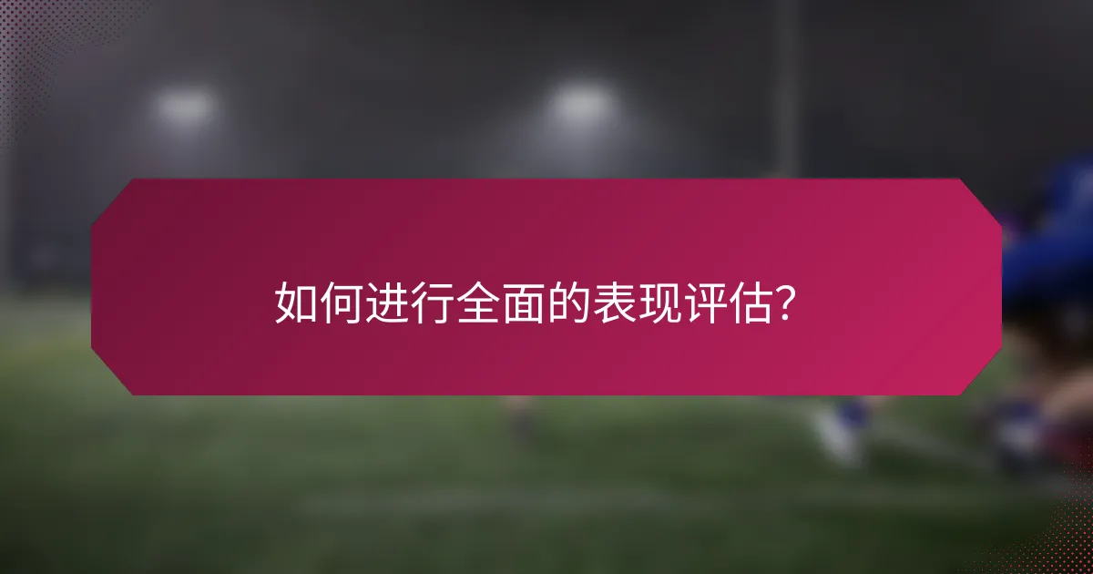 如何进行全面的表现评估?